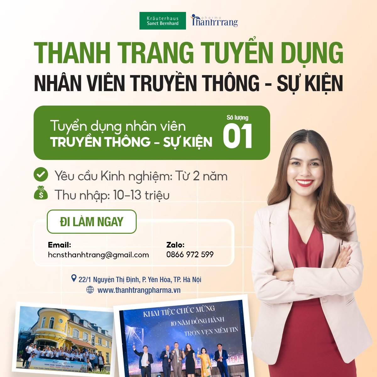 Tuyển Nhân Viên Truyền Thông Sự Kiện - Cơ Hội Việc Làm 2026
